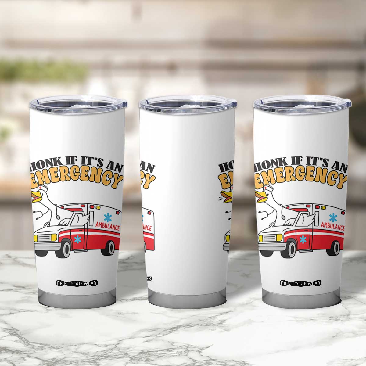 Registered Goose Nurse Tumbler Cup Honk If It Is An Emergency TS14 Print Your Wear