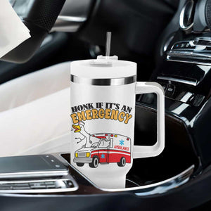 Registered Goose Nurse Tumbler With Handle Honk If It Is An Emergency TS14 Print Your Wear