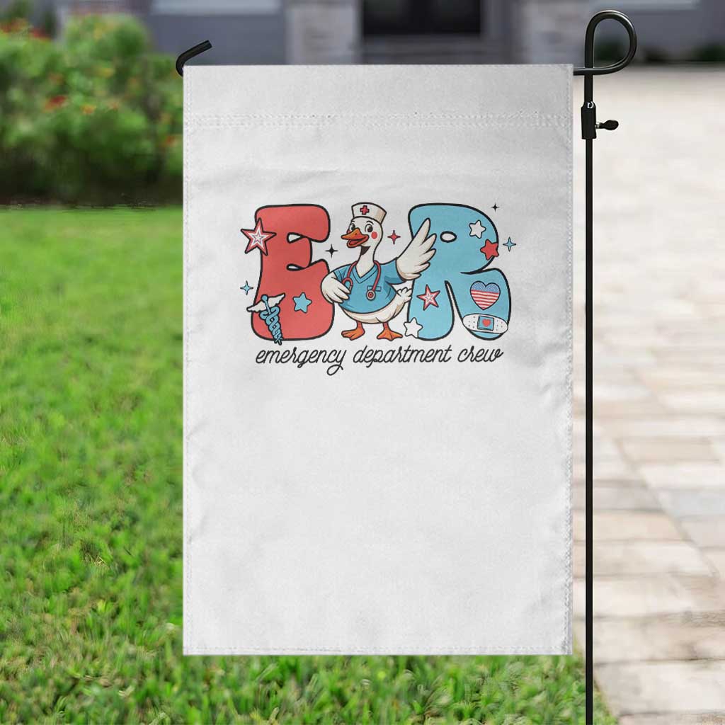 ER Nurse Silly Goose Garden Flag Funny Emergency Department TS14 Print Your Wear