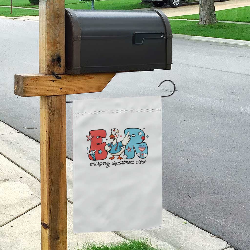 ER Nurse Silly Goose Garden Flag Funny Emergency Department TS14 Print Your Wear