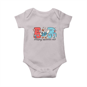 ER Nurse Silly Goose Baby Onesie Funny Emergency Department TS14 Ice Gray Print Your Wear