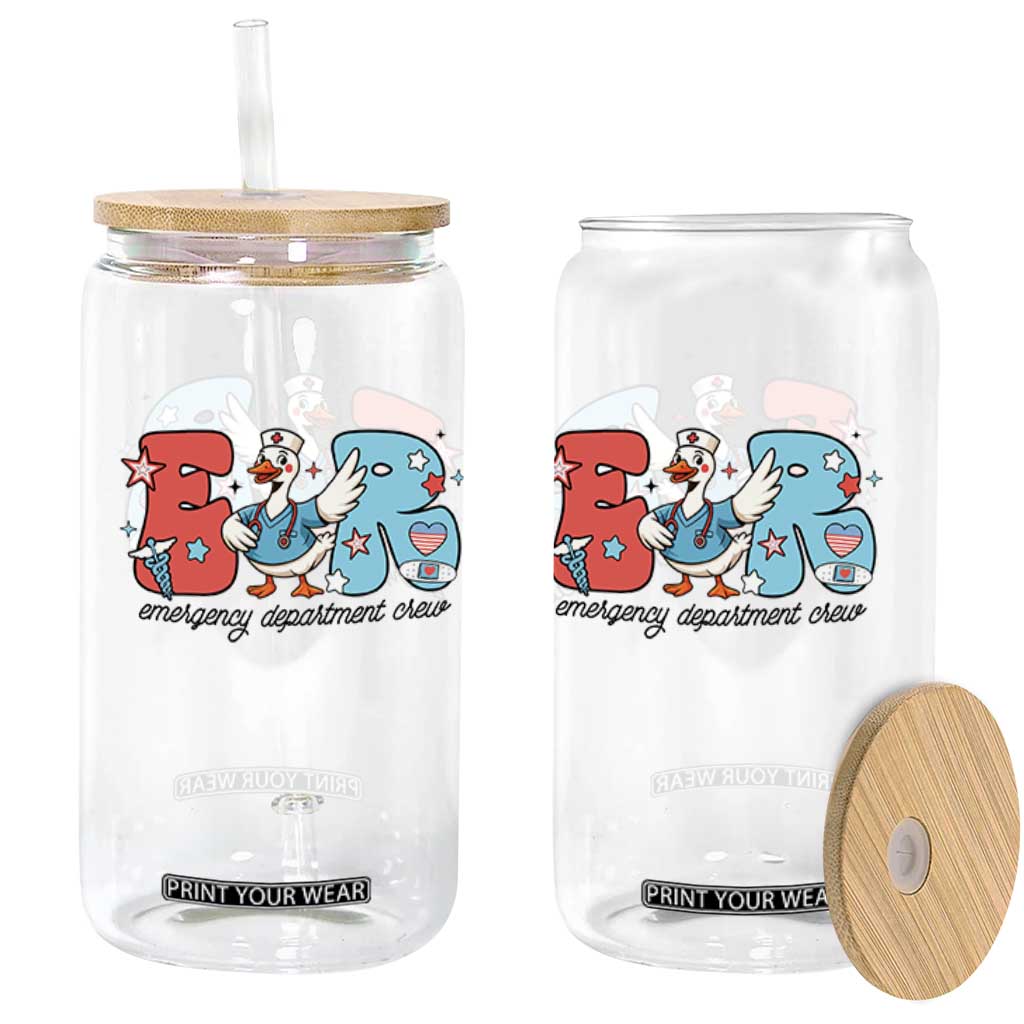 ER Nurse Silly Goose Glass Can Funny Emergency Department TS14 Print Your Wear