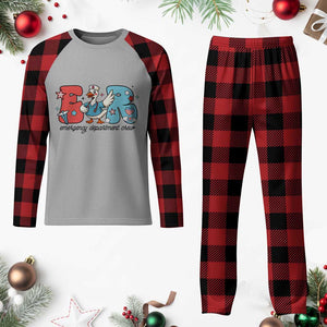 ER Nurse Silly Goose Plaid Pajama Set Funny Emergency Department TS14 Buffalo Plaid Print Your Wear