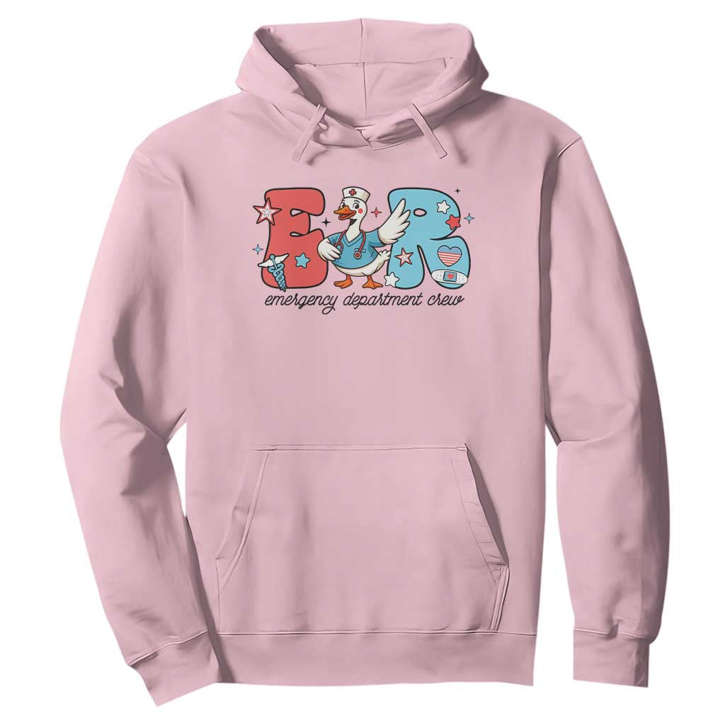 ER Nurse Silly Goose Hoodie Funny Emergency Department TS14 Light Pink Print Your Wear