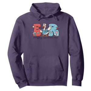 ER Nurse Silly Goose Hoodie Funny Emergency Department TS14 Purple Print Your Wear