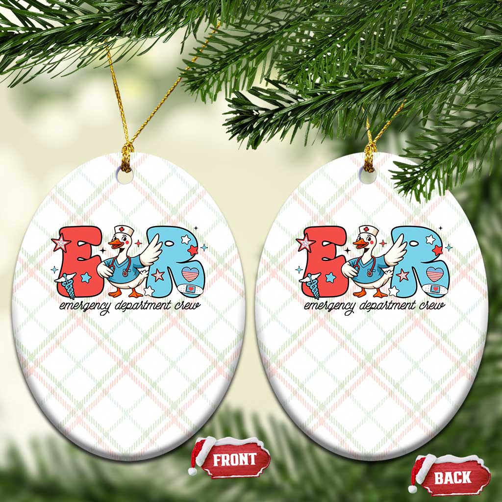 ER Nurse Silly Goose Ceramic Ornament Funny Emergency Department TS14 Print Your Wear