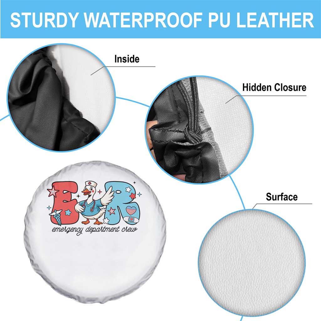 ER Nurse Silly Goose Spare Tire Cover Funny Emergency Department TS14 Print Your Wear