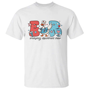 ER Nurse Silly Goose T Shirt Funny Emergency Department TS14 White Print Your Wear