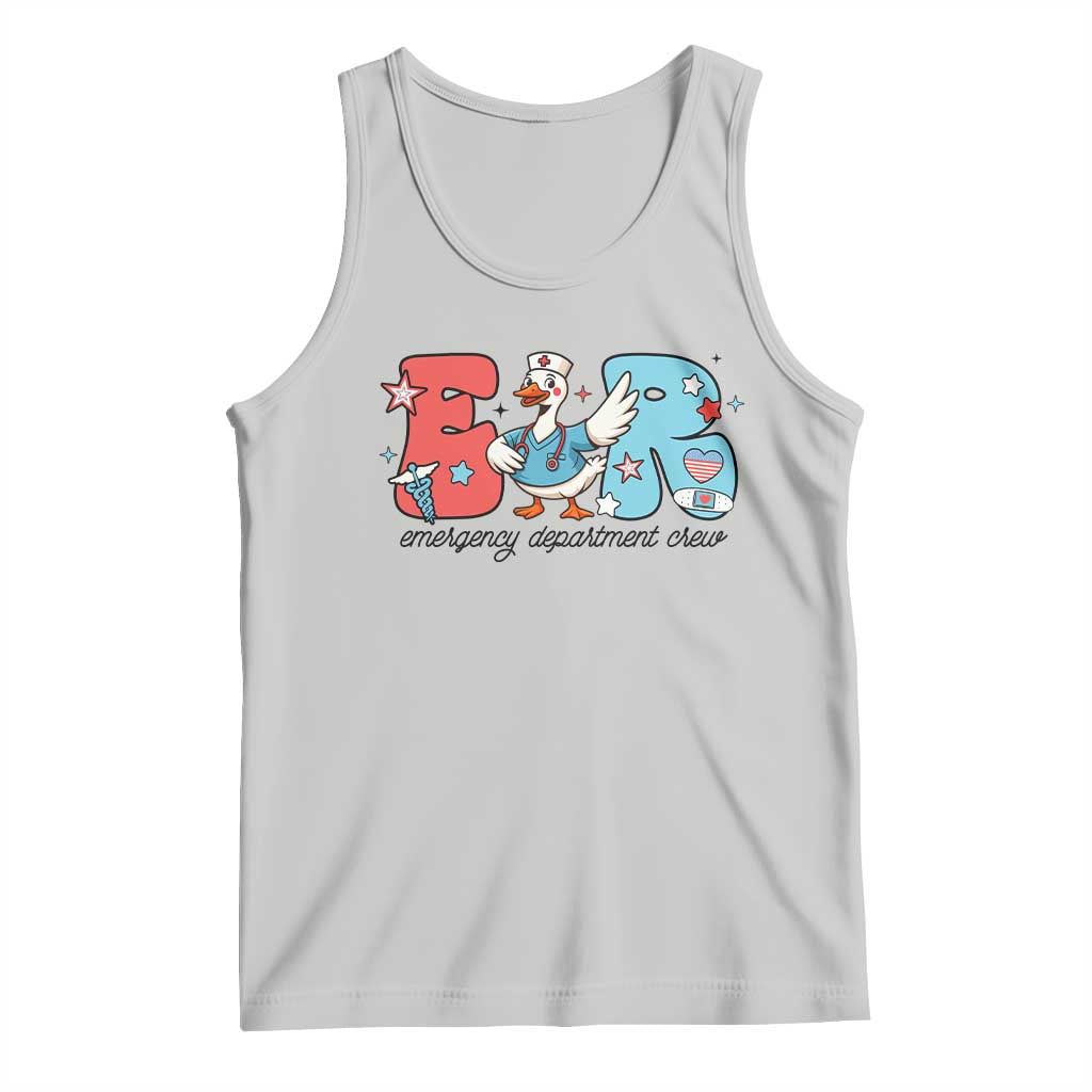 ER Nurse Silly Goose Tank Top Funny Emergency Department TS14 Ash Print Your Wear