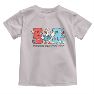 ER Nurse Silly Goose Toddler T Shirt Funny Emergency Department TS14 Ice Gray Print Your Wear