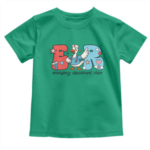 ER Nurse Silly Goose Toddler T Shirt Funny Emergency Department TS14 Irish Green Print Your Wear