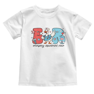 ER Nurse Silly Goose Toddler T Shirt Funny Emergency Department TS14 White Print Your Wear