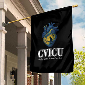 CVICU Nurse Cat Starry Night Garden Flag Cardiovascular Intensive Care Unit TS14 Print Your Wear