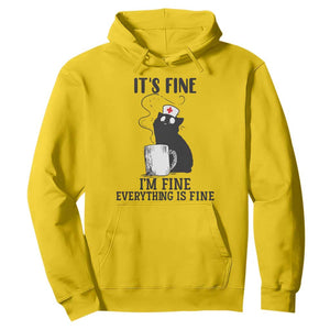 Funny Cat Nurse Hoodie It Is Fine I Am Fine Everything Is Fine TS14 Daisy Print Your Wear