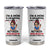 Funny Retirement Tumbler Cup I Am A Mom And A Grandma And A Retired Nurse Nothing Scares Me TS14 White Print Your Wear