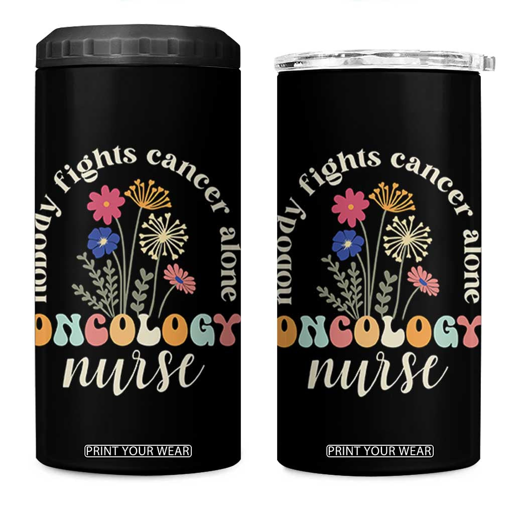 Funny Oncology Nurse 4 in 1 Can Cooler Tumbler Squad Oncology Medical Assistant TS14 One Size: 16 oz Black Print Your Wear