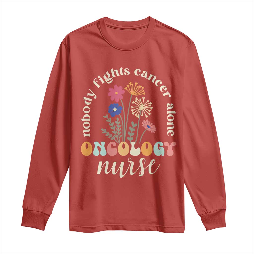 Funny Oncology Nurse Long Sleeve Shirt Squad Oncology Medical Assistant TS14 Red Print Your Wear