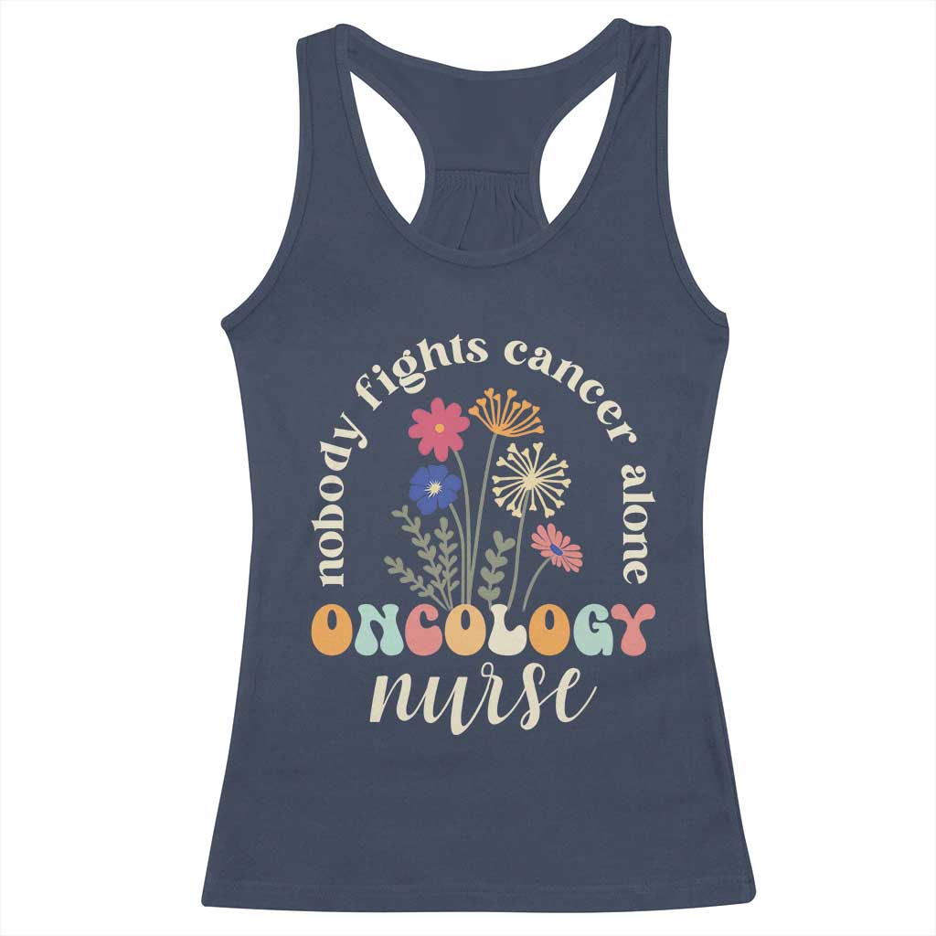 Funny Oncology Nurse Racerback Tank Top Squad Oncology Medical Assistant TS14 Navy Print Your Wear