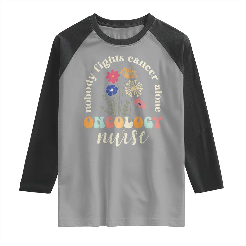 Funny Oncology Nurse Raglan Shirt Squad Oncology Medical Assistant TS14 Sport Gray Black Print Your Wear