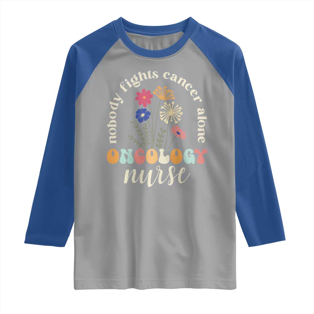 Funny Oncology Nurse Raglan Shirt Squad Oncology Medical Assistant TS14 Sport Gray Royal Print Your Wear
