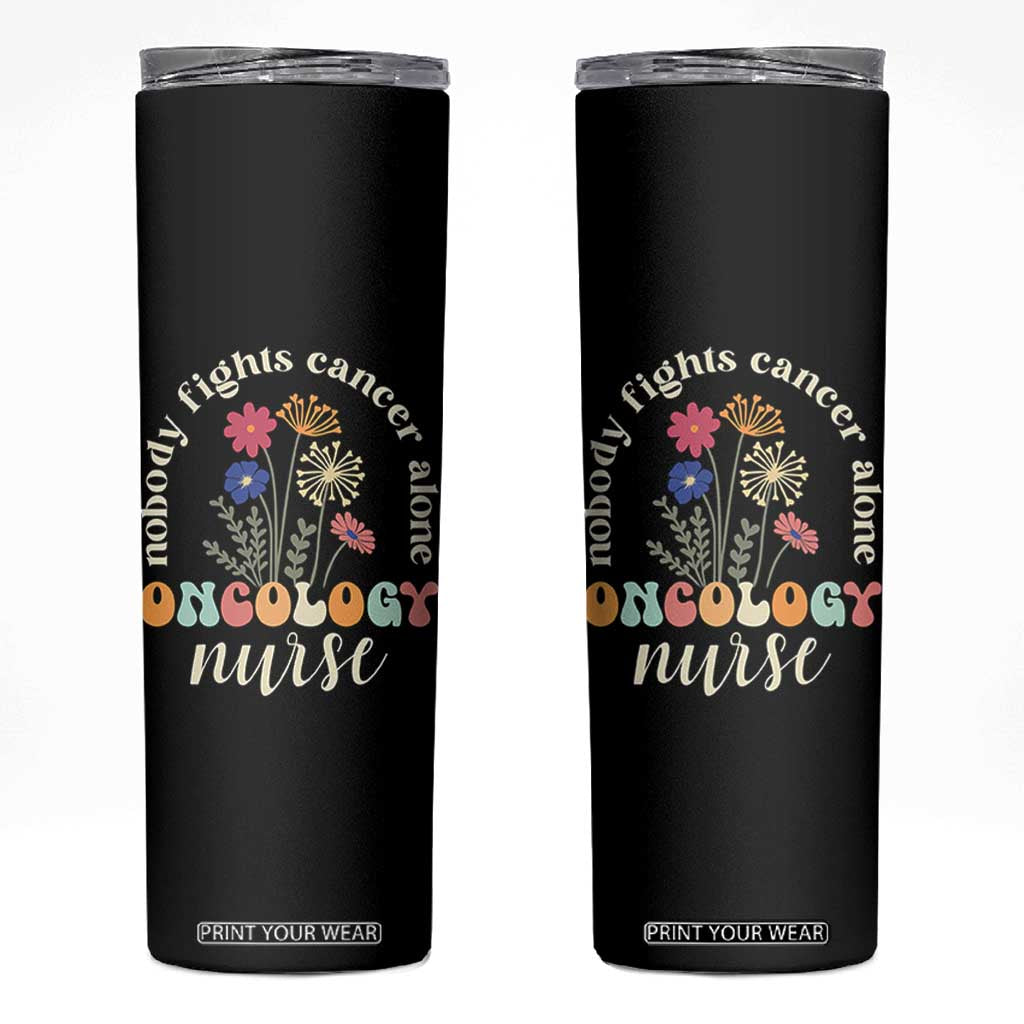 Funny Oncology Nurse Skinny Tumbler Squad Oncology Medical Assistant TS14 Black Print Your Wear