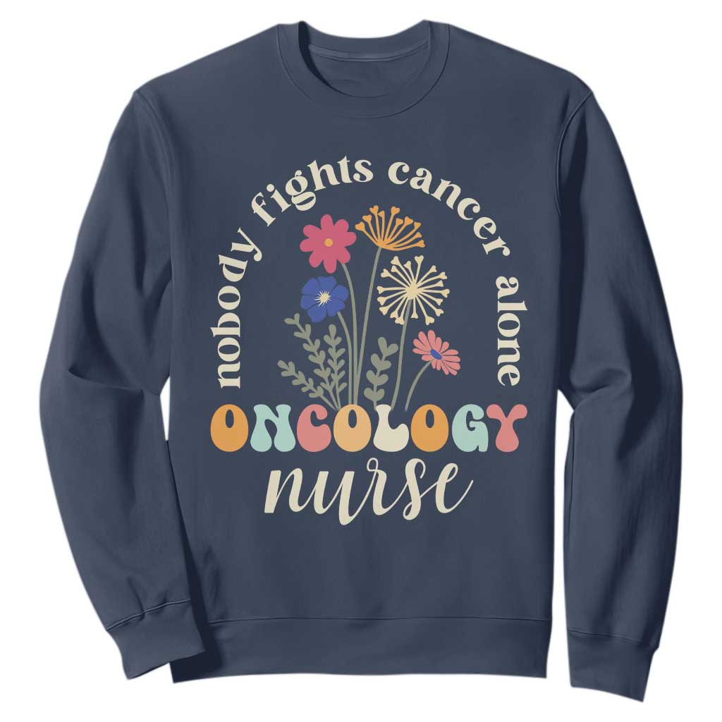 Funny Oncology Nurse Sweatshirt Squad Oncology Medical Assistant TS14 Navy Print Your Wear