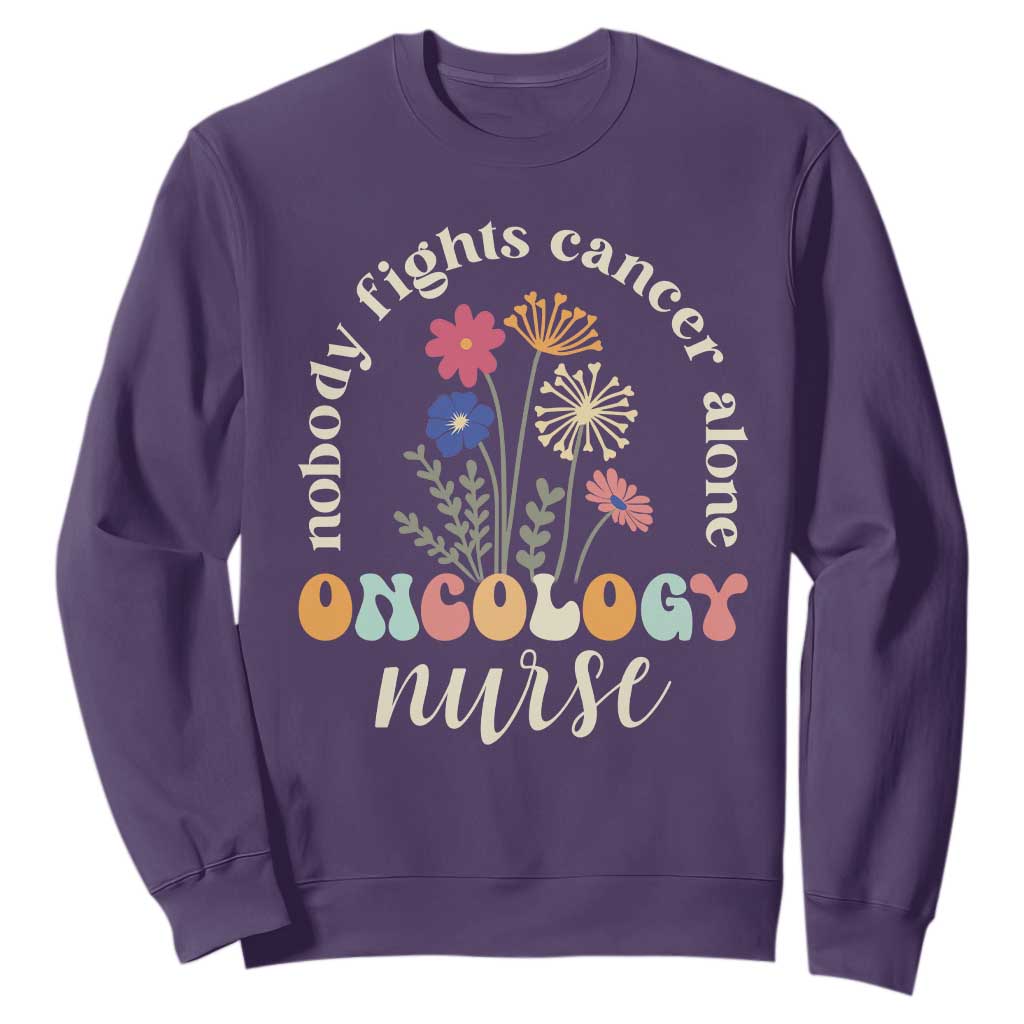 Funny Oncology Nurse Sweatshirt Squad Oncology Medical Assistant TS14 Purple Print Your Wear