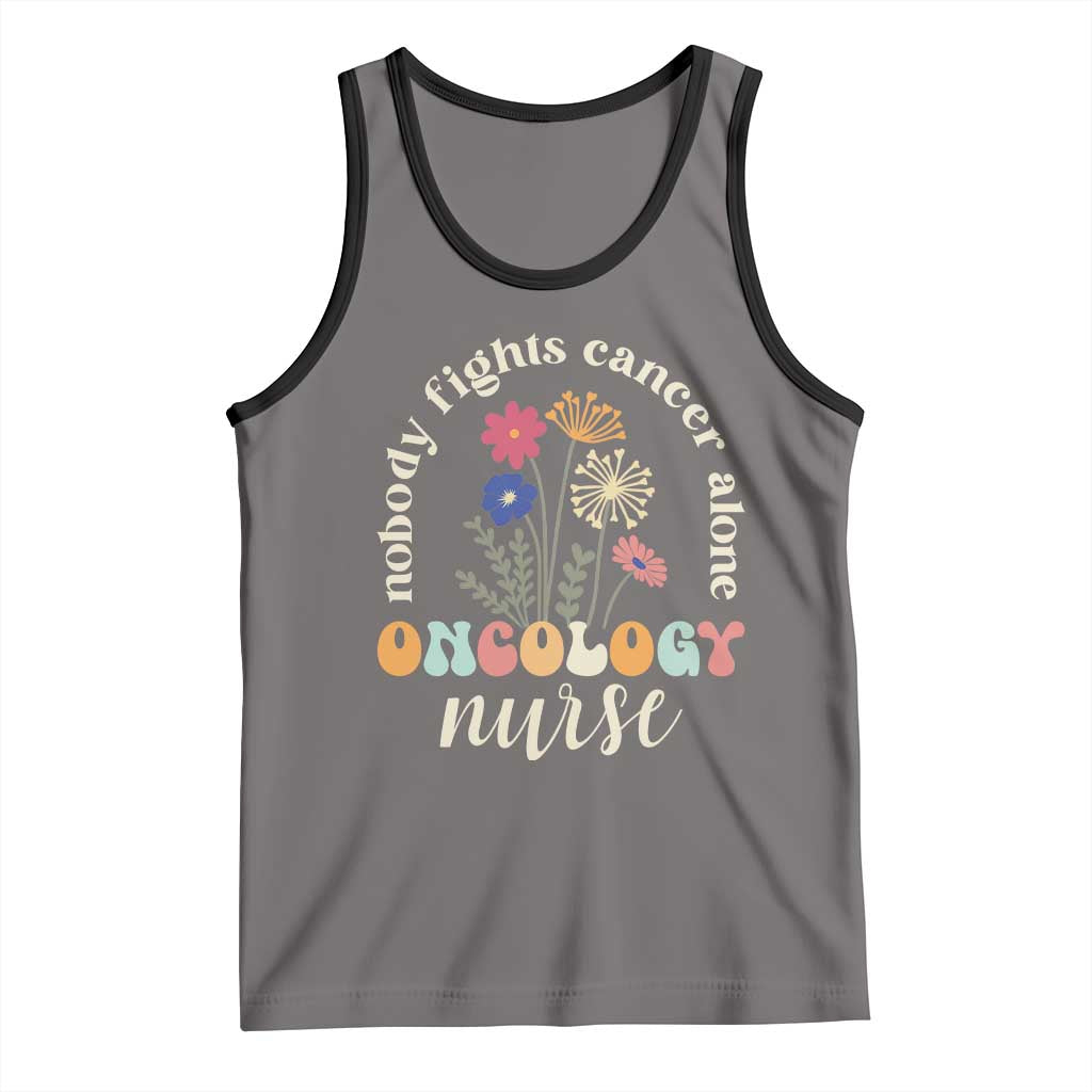 Funny Oncology Nurse Tank Top Squad Oncology Medical Assistant TS14 Deep Heather Black Print Your Wear