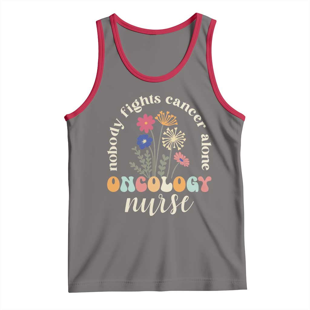 Funny Oncology Nurse Tank Top Squad Oncology Medical Assistant TS14 Deep Heather Red Print Your Wear