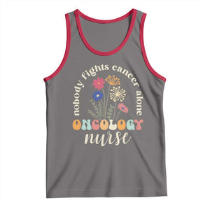 Funny Oncology Nurse Tank Top Squad Oncology Medical Assistant TS14 Deep Heather Red Print Your Wear