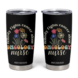 Funny Oncology Nurse Tumbler Cup Squad Oncology Medical Assistant TS14 Black Print Your Wear