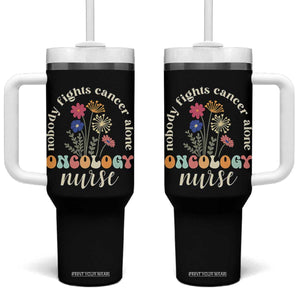 Funny Oncology Nurse Tumbler With Handle Squad Oncology Medical Assistant TS14 One Size: 40 oz Black Print Your Wear