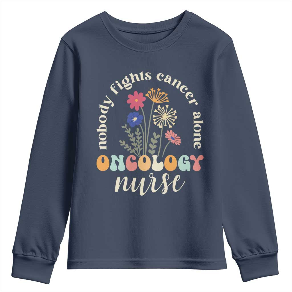 Funny Oncology Nurse Youth Sweatshirt Squad Oncology Medical Assistant TS14 Navy Print Your Wear