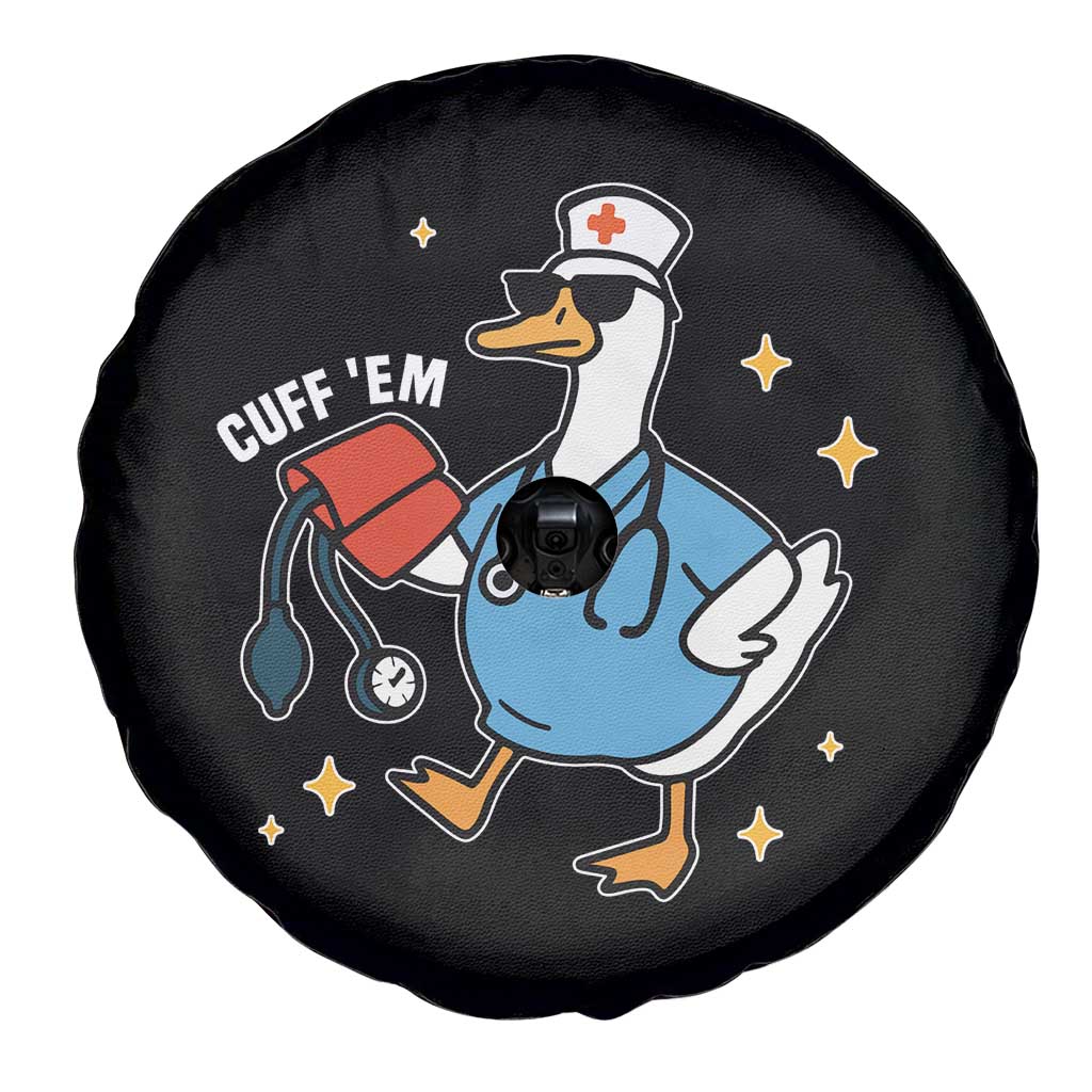 Cuff 'Em ER Nurse Spare Tire Cover Funny Silly Goose Meme TS14 Print Your Wear