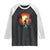 Bigfoot Racing Raglan Shirt Sasquatch Checkered Flag TS14 Black White Print Your Wear