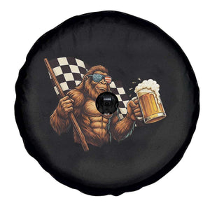 Funny Bigfoot Spare Tire Cover Sasquatch Drinking Beer Racing Car TS14 Print Your Wear