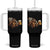 Funny Bigfoot Tumbler With Handle Sasquatch Drinking Beer Racing Car TS14 One Size: 40 oz Black Print Your Wear