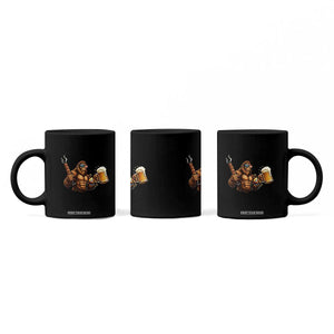 Funny Bigfoot BBQ Party Coffee Mug Sasquatch Drinking Beer Celebrate Championship TS14 Print Your Wear