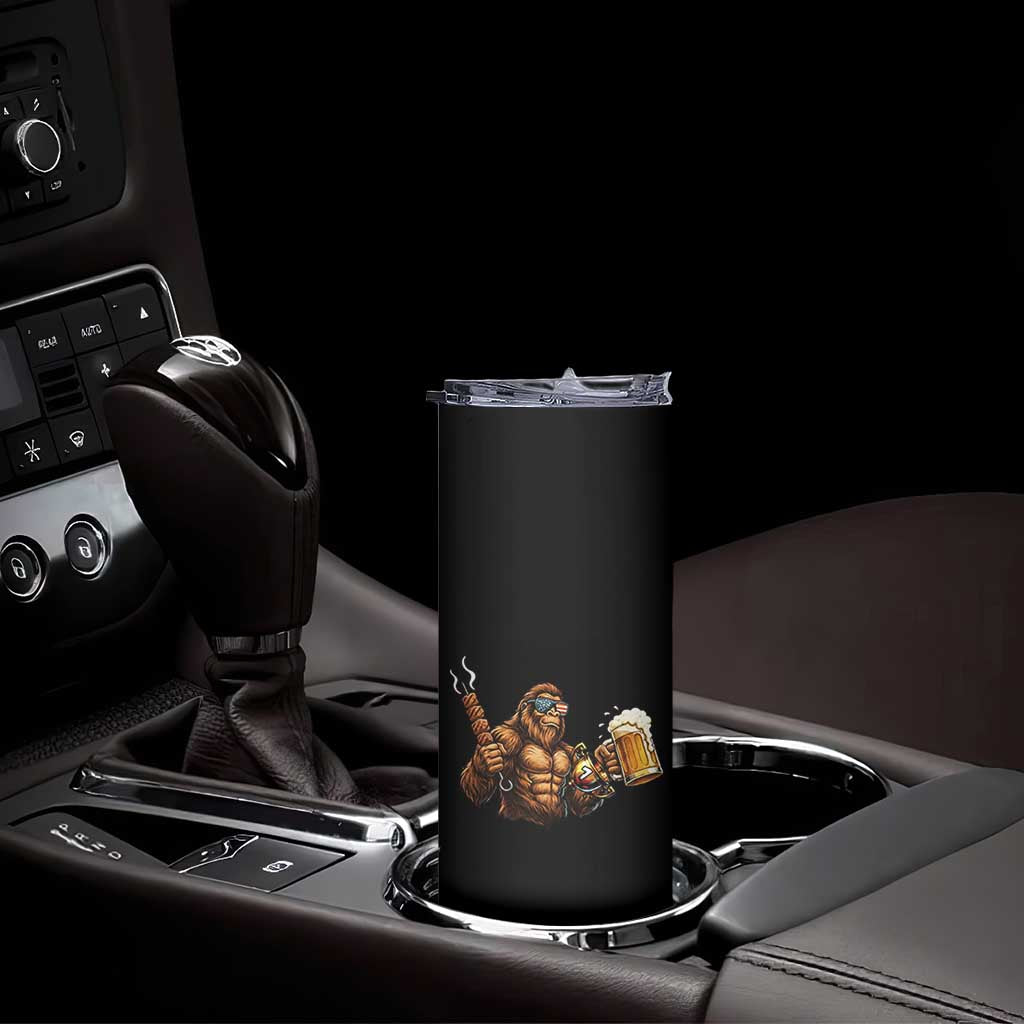 Funny Bigfoot BBQ Party Skinny Tumbler Sasquatch Drinking Beer Celebrate Championship TS14 Print Your Wear