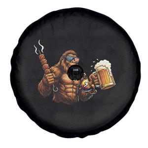 Funny Bigfoot BBQ Party Spare Tire Cover Sasquatch Drinking Beer Celebrate Championship TS14 Print Your Wear