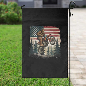 Bigfoot Dirt Bike Garden Flag Patriotic Sasquatch American Flag TS14 Print Your Wear