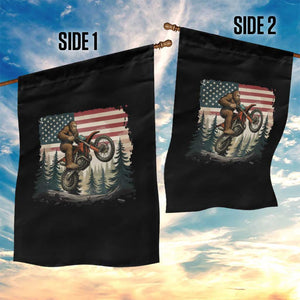 Bigfoot Dirt Bike Garden Flag Patriotic Sasquatch American Flag TS14 Print Your Wear