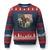Bigfoot Dirt Bike Ugly Christmas Sweater Patriotic Sasquatch American Flag TS14 Navy Red Print Your Wear
