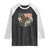 Bigfoot Dirt Bike Raglan Shirt Patriotic Sasquatch American Flag TS14 Black White Print Your Wear