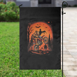 Bigfoot Dirt Bike Garden Flag Sasquatch Halloween Creepy Biker TS14 Print Your Wear