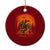 Bigfoot Dirt Bike Ceramic Ornament Sasquatch Halloween Creepy Biker TS14 1pc Red Print Your Wear