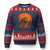Bigfoot Dirt Bike Ugly Christmas Sweater Sasquatch Halloween Creepy Biker TS14 Navy Red Print Your Wear