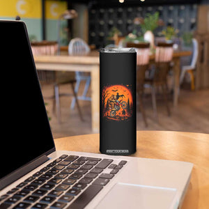 Bigfoot Dirt Bike Skinny Tumbler Sasquatch Halloween Creepy Biker TS14 Print Your Wear