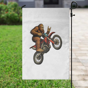 Bigfoot Dirt Bike Garden Flag Motocross Sasquatch Rock On Hand TS14 Print Your Wear