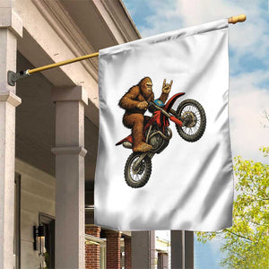 Bigfoot Dirt Bike Garden Flag Motocross Sasquatch Rock On Hand TS14 Print Your Wear